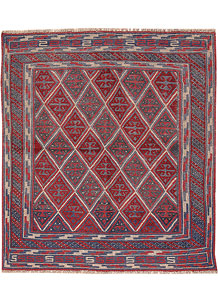 Multi Colored Mashwani 3' 11 x 4' 4 - No. 63881