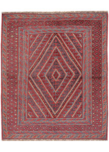 Multi Colored Mashwani 3' 10 x 4' 4 - No. 63887