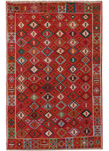 Orange Red Baluchi 3' 11 x 6' - No. 63970