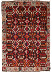 Multi Colored Baluchi 4' x 5' 10 - No. 64044