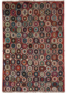 Saddle Brown Baluchi 3' 11 x 5' 8 - No. 64045