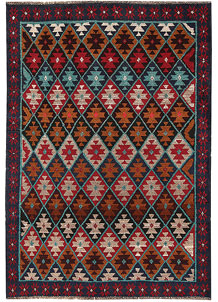 Multi Colored Baluchi 4' x 5' 9 - SKU 64049