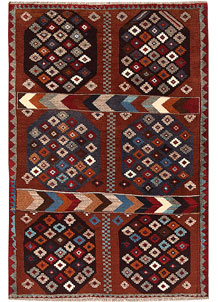 Saddle Brown Baluchi 4' 1 x 6' - SKU 64069
