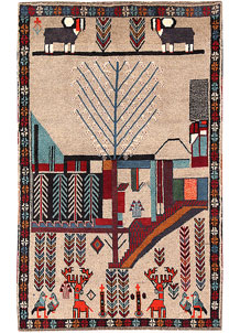 Tan Baluchi 3' 9 x 5' 7 - SKU 64111