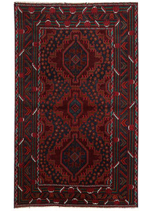 Dark Blue Baluchi 4' x 6' 7 - SKU 64139