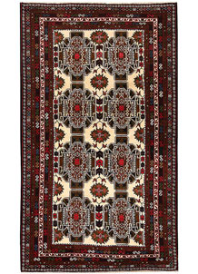 Blanched Almond Baluchi 3' 11 x 6' 9 - SKU 64145