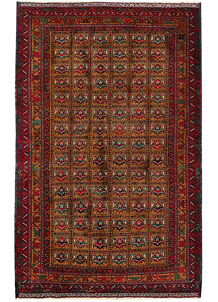 Saddle Brown Baluchi 3' 10 x 6' 1 - SKU 64150