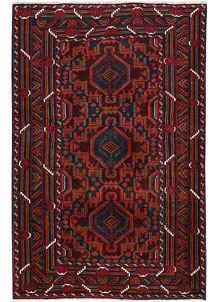 Dark Blue Baluchi 3' 10 x 6' - SKU 64152