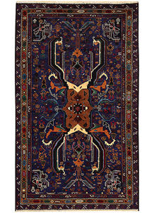 Dark Blue Baluchi 3' 9 x 6' 4 - SKU 64207