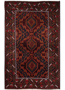Dark Blue Baluchi 4' x 6' - SKU 64213
