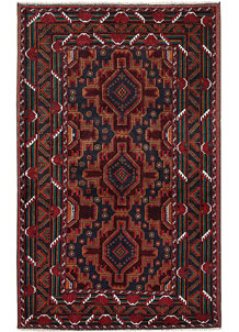 Dark Blue Baluchi 3' 11 x 6' 5 - SKU 64218