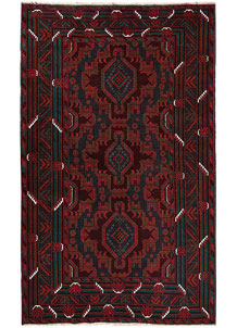 Dark Blue Baluchi 4' 1 x 6' 8 - SKU 64221