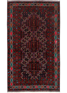 Multi Colored Baluchi 4' 4 x 7' 3 - SKU 64225