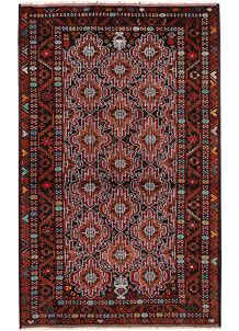 Multi Colored Baluchi 4' 2 x 6' 4 - SKU 64230