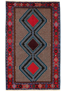 Multi Colored Baluchi 3' 10 x 6' 2 - SKU 64238