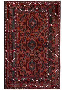 Dark Blue Baluchi 4' 2 x 6' 4 - SKU 64241
