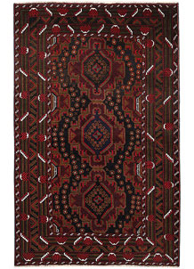 Black Baluchi 4' 1 x 6' 4 - SKU 64242