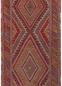 Multi Colored Mashwani 2' 7 x 6' 6 - No. 64271