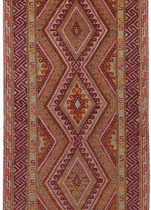 Multi Colored Mashwani 3' x 6' 8 - No. 64272