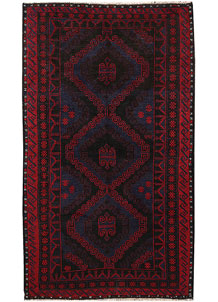 Multi Colored Baluchi 3' 7 x 6' - SKU 64295