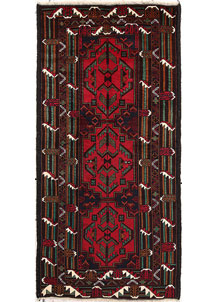 Multi Colored Baluchi 3' x 6' 5 - SKU 64297