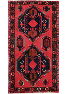 Red Baluchi 3' 5 x 6' 4 - SKU 64304