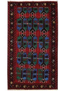 Firebrick Baluchi 3' 4 x 5' 10 - SKU 64305