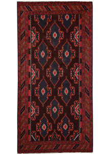 Maroon Baluchi 3' 6 x 6' 6 - SKU 64307