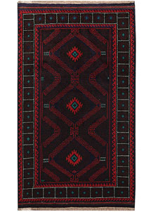 Multi Colored Baluchi 3' 7 x 6' 1 - SKU 64322