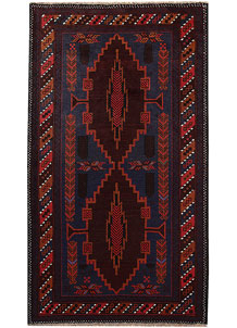 Multi Colored Baluchi 3' 7 x 6' 1 - SKU 64331