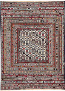 Multi Colored Mashwani 4' 6 x 6' - No. 64360