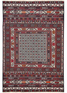 Multi Colored Mashwani 4' 2 x 6' 2 - No. 64367