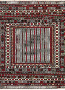 Multi Colored Mashwani 4' 3 x 5' 7 - No. 64370