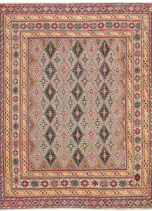Multi Colored Mashwani 5' 2 x 6' 1 - No. 64375