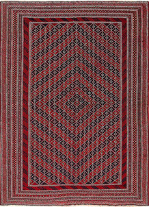 Multi Colored Mashwani 6' 7 x 9' 1 - No. 64408