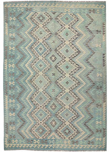 Multi Colored Kilim 6' 9 x 9' 9 - SKU 64448
