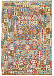 Multi Colored Kilim 6' 9 x 9' 10 - SKU 64454