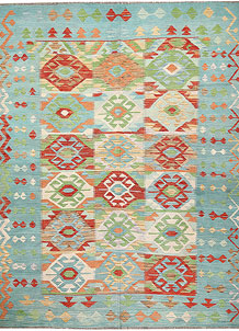 Multi Colored Kilim 7' 6 x 9' 9 - SKU 64468