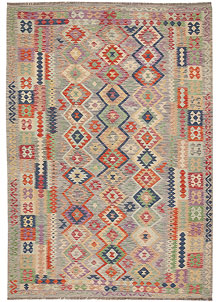 Multi Colored Kilim 6' 8 x 9' 10 - SKU 64475