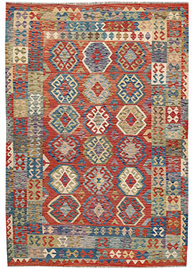 Multi Colored Kilim 6' 3 x 9' - SKU 64479
