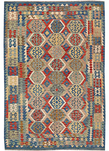 Multi Colored Kilim 6' 3 x 9' - SKU 64480