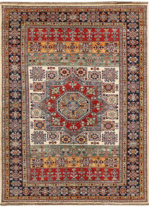 Multi Colored Kazak 5' 4 x 7' 2 - No. 64978