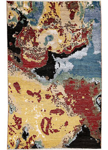 Multi Colored Abstract 4' 5 x 6' 11 - SKU 65088