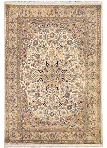 Ivory Isfahan 4' 1 x 5' 11 - SKU 65249