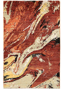 Multi Colored Abstract 4' 1 x 6' 3 - No. 66235