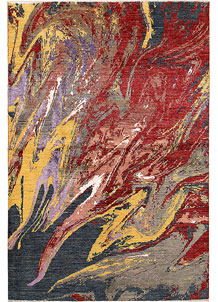 Multi Colored Abstract 6' 1 x 9' 1 - No. 66259