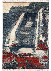 Multi Colored Abstract 5' 4 x 7' 7 - No. 66269