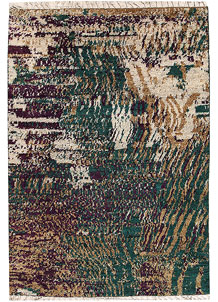 Multi Colored Abstract 5' 4 x 7' 9 - No. 66279