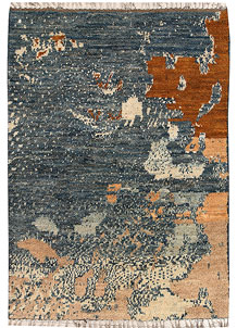 Multi Colored Abstract 5' 6 x 7' 9 - No. 66282