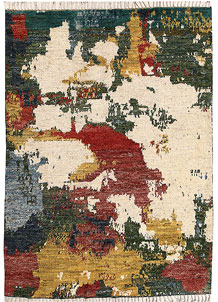 Multi Colored Abstract 6' 8 x 9' 5 - No. 66317